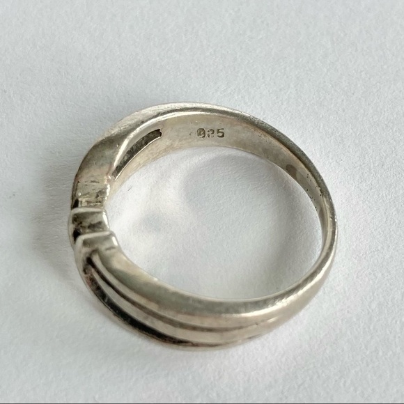 Sterling Silver 925 Stamped Twisted Knot Rope Boho Ring Size 7 in EUC - Picture 8 of 8